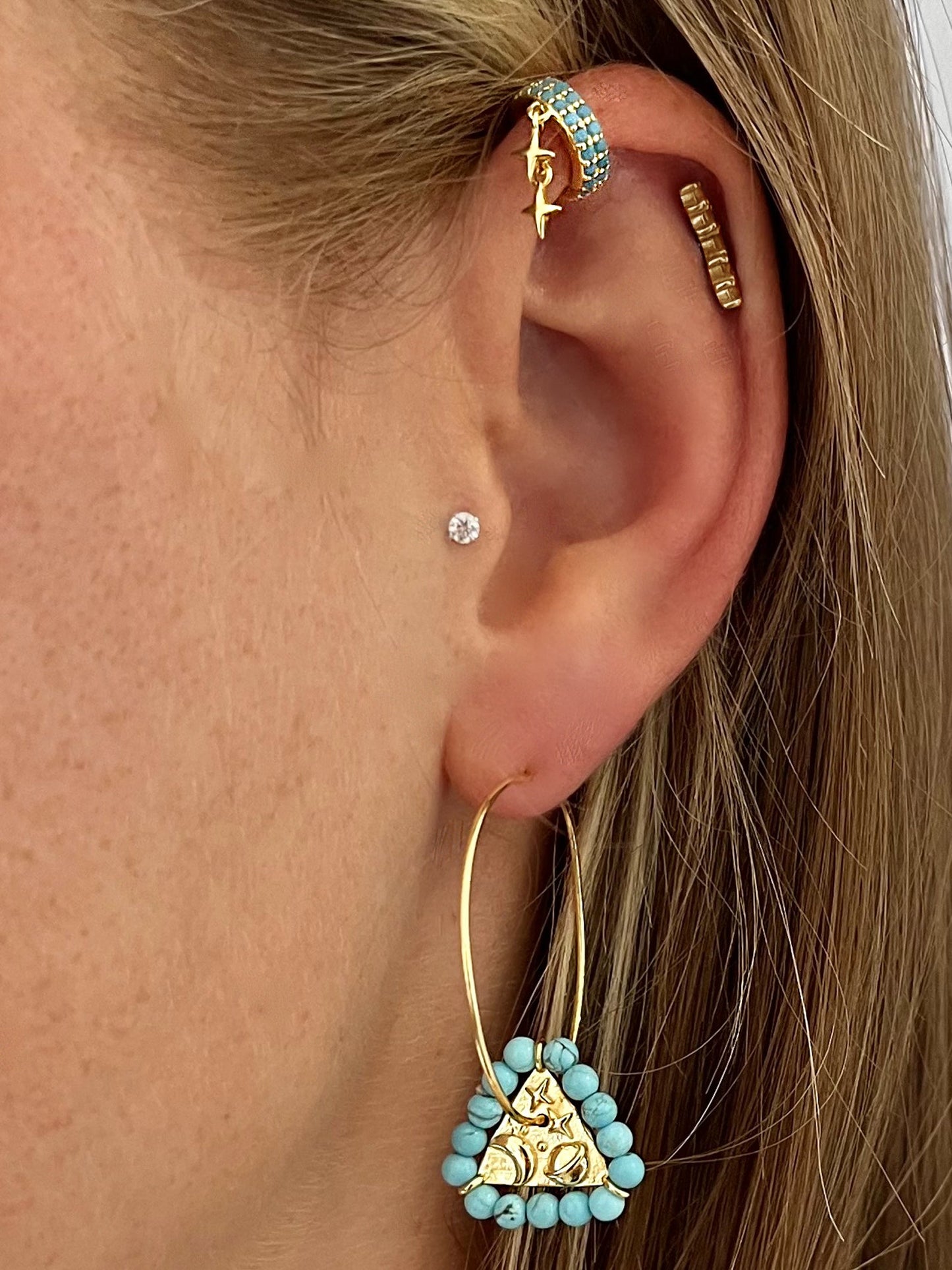 Boucle d'oreille individuelle Indiana